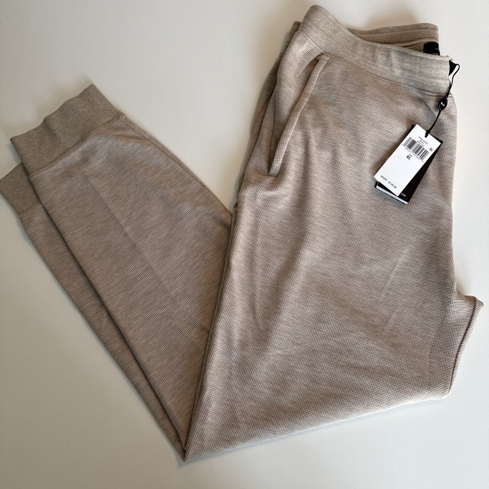 RLX Ralph Lauren Jogger Pants Mens XL Beige Stretch Knit Performance Golf NWT